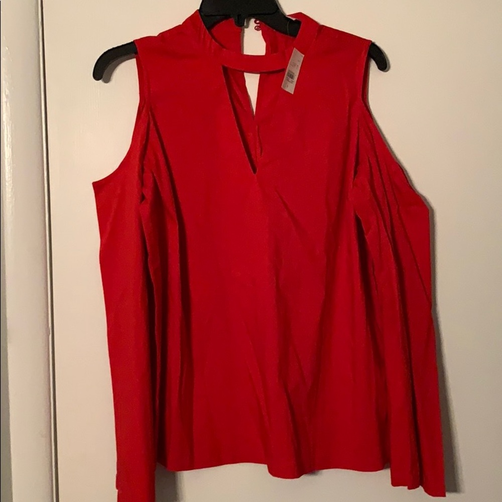 Red blouse